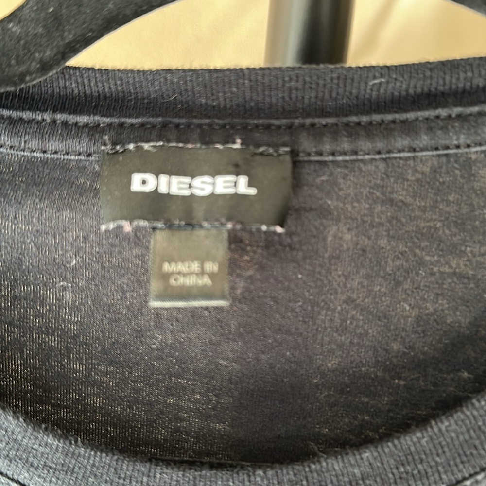 Diesel Black Graphic T-Shirt for Men - Picture 3 of 4